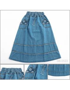 Rok Panjang  Jeans Anak Cewek Emerald 21-23
