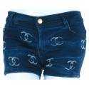 Celana Hotpants Cewek Jeans Chanel