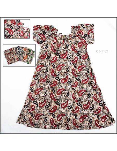 Daster Pias Lengan Serut Pendek Marisa All Size