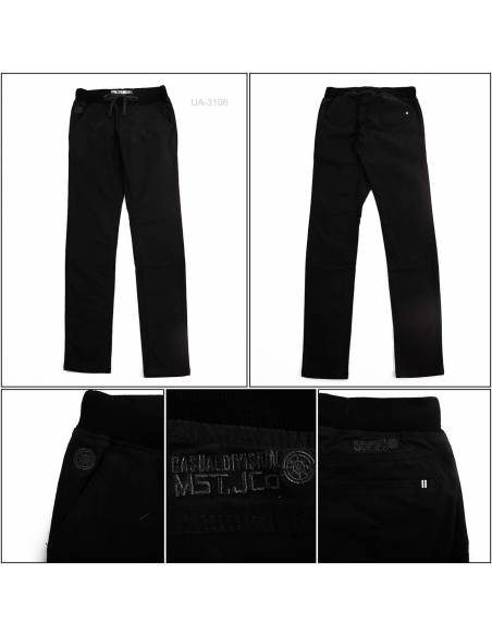 Celana Panjang Katun Slim Fit Cowok Rib Kolor MST 33-38