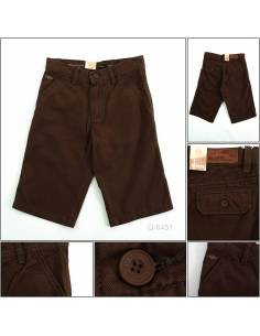 Celana Pendek Cowok Katun Hijau Tua Elviti 28-32