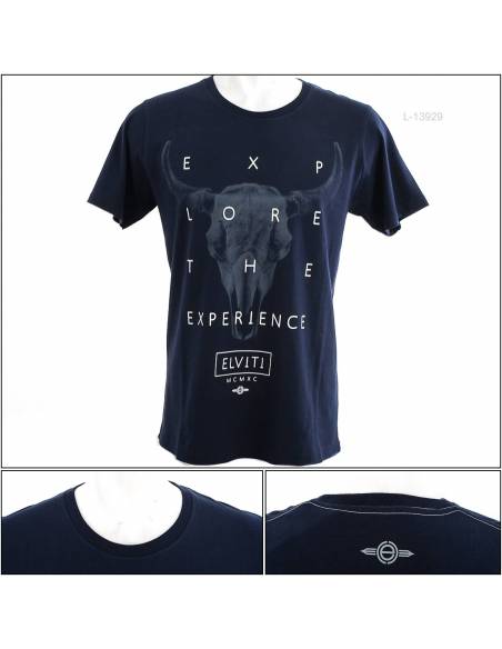 Kaos Oblong Cowok Lengan Pendek Elviti M-XL