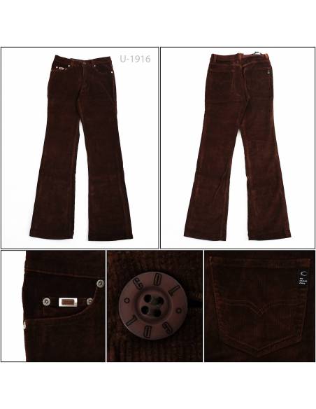 Celana Panjang Jeans Cutbray Cowok Stretch Cardinal 27-29