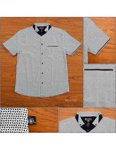 Kemeja Cowok Slim Fit Lengan Pendek Tom Ferrick's M-XL
