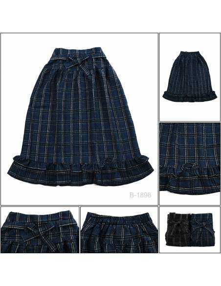 Rok Panjang/Long Skirt Motif Kotak Peter