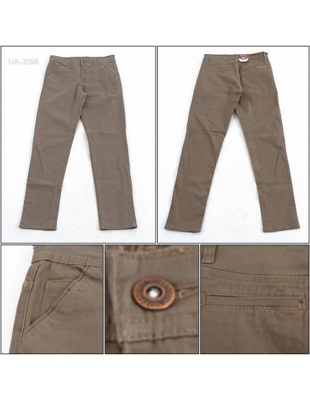 Celana Panjang Katun Slim Fit Cowok Must Excell 28-32