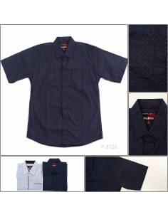 Kemeja Anak Cowok Motif Lengan Pendek Mario M-XL