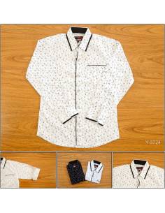 Kemeja Anak Cowok Motif Lengan Panjang Mario XL