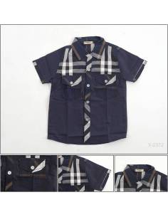 Kemeja Anak Cowok Lengan Pendek Burberry M-L
