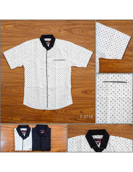 Kemeja Anak Cowok Motif Lengan Pendek Mario XL