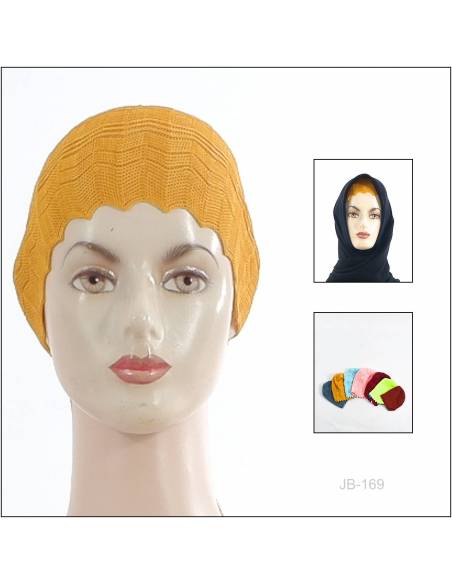 Inner Rajut Kerut Polos Zig - Zag