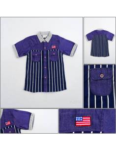 Kemeja Anak Cowok Lengan Pendek Yellow Fellow 6-8