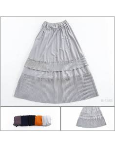 Rok Panjang Polos Plisket/Long Skirt Hanan 1-20