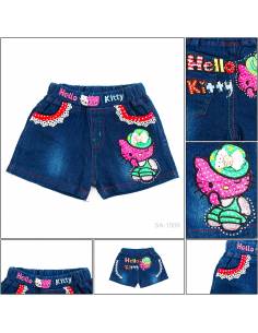Celana Pendek Jeans Anak Cewek Lovarle 11-15