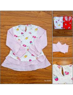 T-shirt/Atasan Anak Cewek Lengan Panjang Maudy S-L