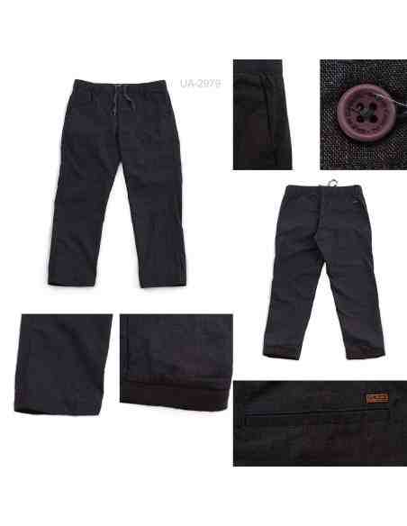Celana Panjang Katun Slim Fit Cowok 7\8 Gazr M-XL