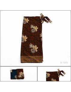 Rok Panjang/Long Skirt Motif Bunga Teratai All Size