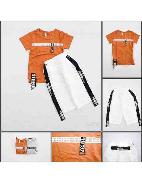 Setelan Kaos Anak Cowok Lengan Pendek S-XL