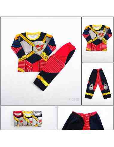 Setelan Kaos Anak Cowok Lengan Panjang Design Toon 4-8