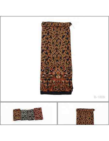 Rok Lilit Panjang/Long Skirt Motif Batik Teratai All Size
