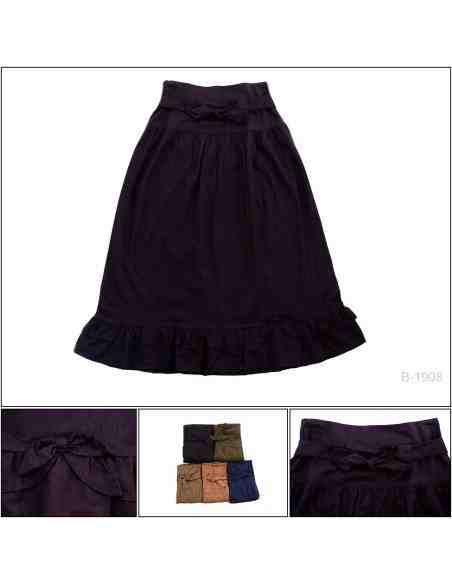 Rok Panjang/Long Skirt Polos + Tali Peter All Size