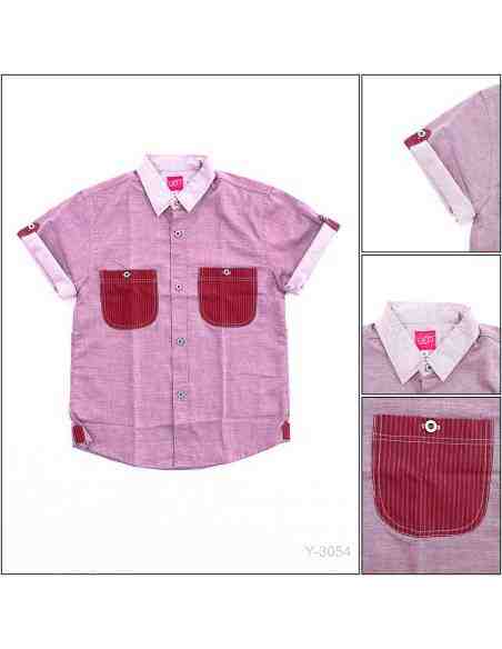 Kemeja Anak Cowok Lengan Pendek Ged 10