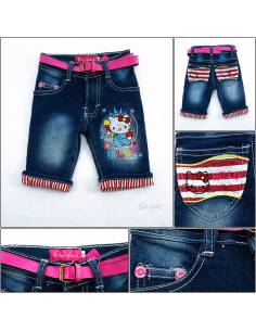 Celana Pendek Jeans Anak Cewek Pinky 2