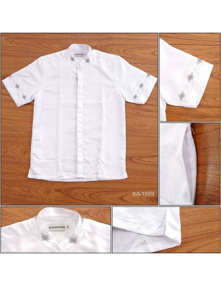 Kemeja Muslim Cowok Lengan Pendek Hanspeter M-XL