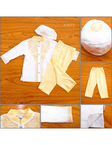 Setelan Kemeja Koko Anak Cowok Lengan Panjang Tom Pege 2