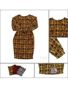 Dress Cewek Lenga3/4 RaspBerry S-M