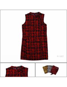 Dress Cewek Tanpa Lengan RaspBerry S-M