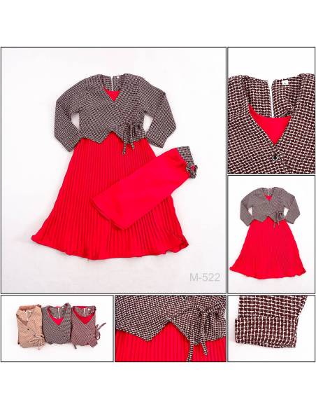 Busana Muslim/Dress Muslim Anak Cewek Maudy S-L