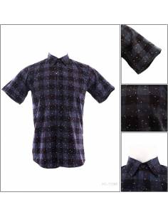 Kemeja Cowok Slim Fit Lengan Pendek MuscleFit L-XL