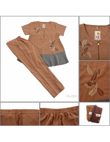 Setelan Baju Hamil Dan Menyusui Lengan Pendek Grace All Size