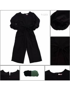 Jumpsuit Cewek Lengan 3/4 Deiva All Size