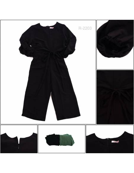 Jumpsuit Cewek Lengan 3/4 Deiva All Size