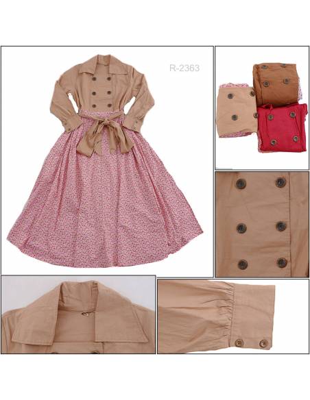 Long Dress Cewek Lengan Panjang Artha Estuary All Size