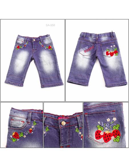 Celana Pendek Jeans Anak Cewek Pinky 22-24