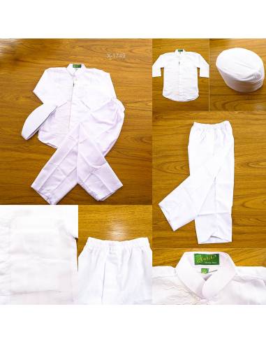 Setelan Baju Muslim Anak Cowok Lengan Panjang Hakiki 2-3