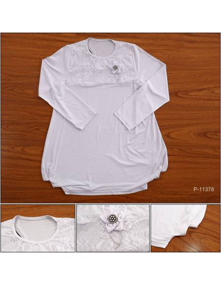 Atasan Kaos Cewek Lengan Panjang Aleo