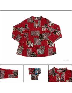 Blus Batik Cewek Lengan Panjang Tasya 5L