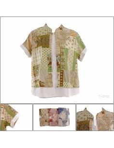 Atasan Batik Cewek Lengan Pendek Tasya All Size