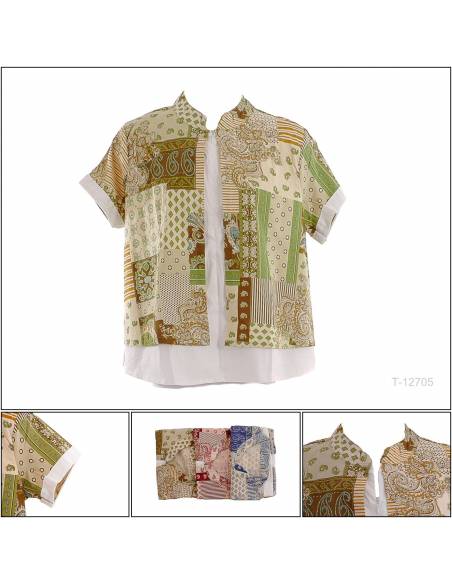 Atasan Batik Cewek Lengan Pendek Tasya All Size