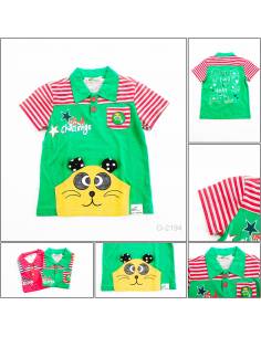 Kaos Kerah Anak Cowok Lengan Pendek Ant Domain 7-9