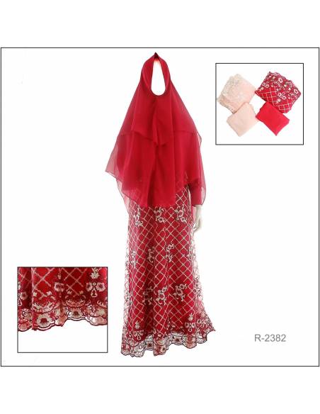 Setelan Jubah Ibu Sakinah All Size