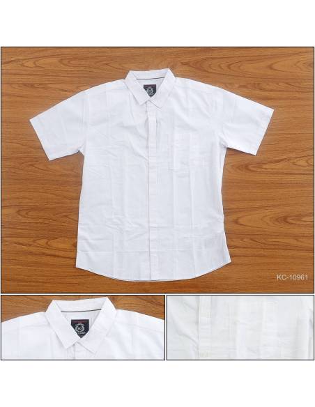 Kemeja Cowok Slim Fit Lengan Pendek By Design XL