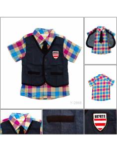 Kemeja Anak Cowok Lengan Pendek Yellow Fellow 4-8