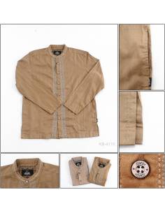Kemeja Muslim Cowok Lengan Panjang Isbath S-XL