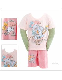 Setelan Anak Cewek/Children Clothes Lengan Pendek Pink...