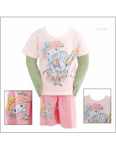 Setelan Anak Cewek/Children Clothes Lengan Pendek Pink...